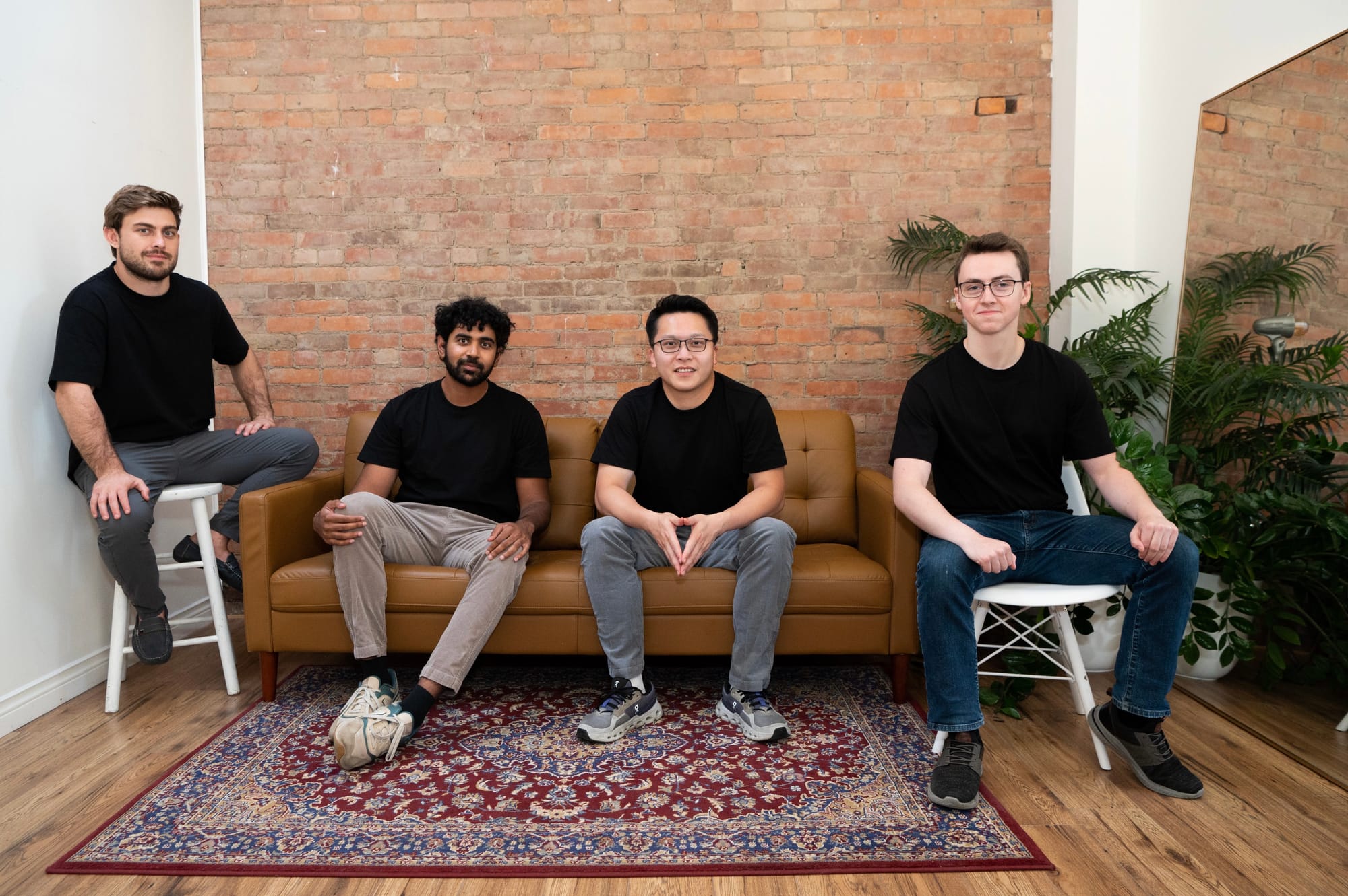 Lygos founding team: Francis Corvino, Jay Patel, Tony Cai, and Matthew Black